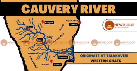 Cauvery River: Tributaries & Map of Kaveri in India