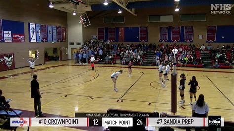 Vollyeball Highlights Sandia Prep vs Crownpoint - YouTube