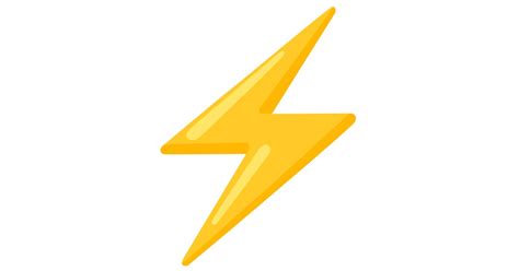 Esitellä 30+ imagen lightning bolt emoji png - abzlocal fi