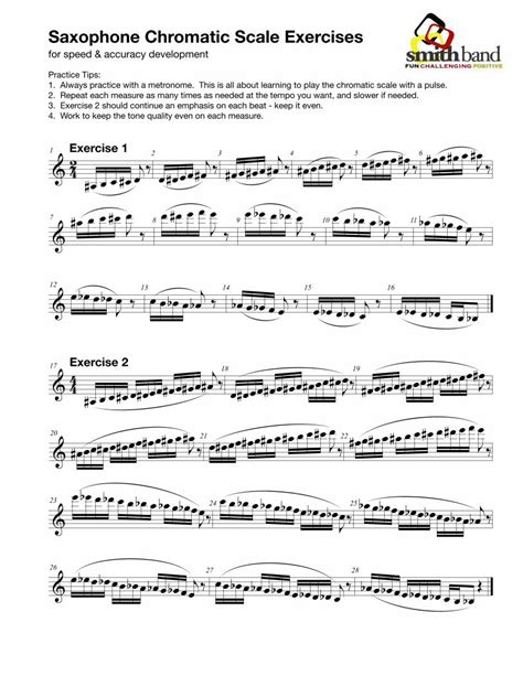 (PDF) Saxophone Chromatic Scale Exercises - smithband.org Chromatic ...