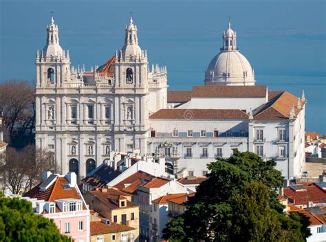 Sao Vicente Monastery Aerial View, Lisbon, Portugal Stock Photo - Image ...