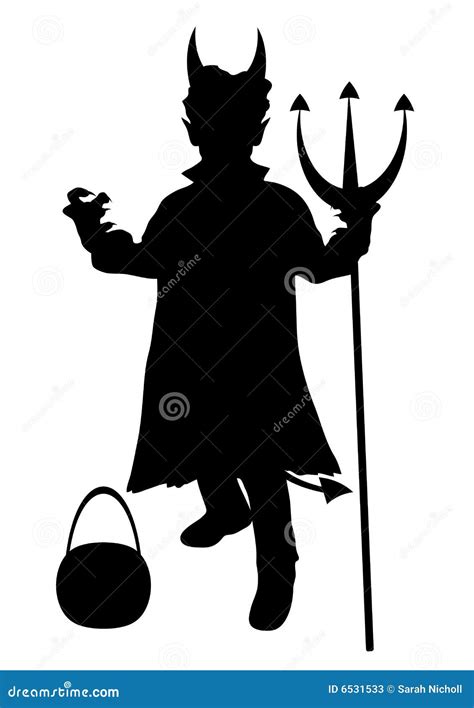 Child Devil Costume stock illustration. Illustration of mask - 6531533