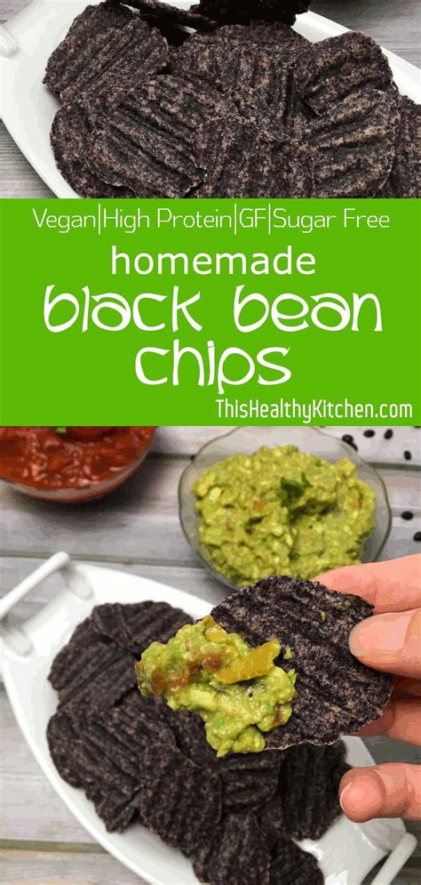 Here's a healthy take on your favourite potato chips. These black bean chips are loaded with ...
