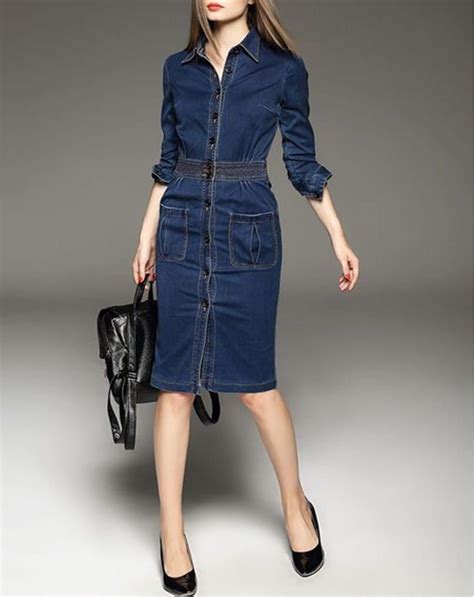 12 Denim Dresses For The Smart Casual Look - Fashion Trends | Denim ...