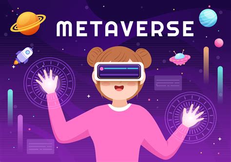 Metaverse Digital Virtual Reality Technology wears VR Glasses for ...