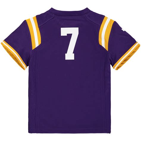 Toddler Nike #7 Purple LSU Tigers Replica Football Jersey | Official ...