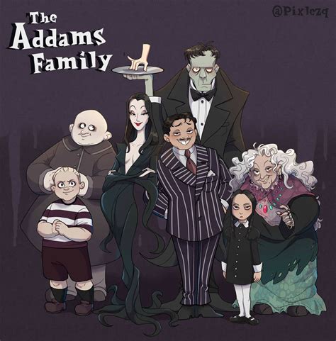 The Skellingtons on Tumblr: Some Addams Family designs! I wanted to do ...