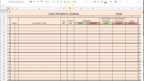 Recording Transactions into a Cash Payments Journal - YouTube