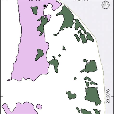 Map of the study region within the Ningaloo Marine Park near Coral Bay,... | Download Scientific ...