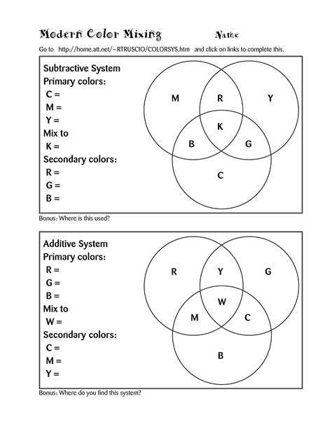 11 Primary And Secondary Colors Worksheet / worksheeto.com