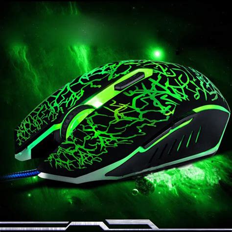 Professional Colorful 6 Keys Backlight 4000DPI Optical Wired Gaming ...