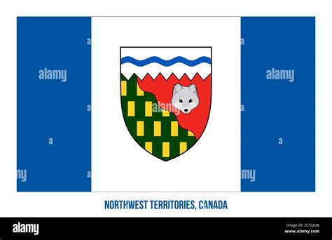 Northwest Territories Flag Vector Illustration on White Background ...