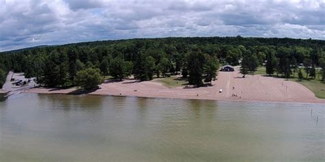 Burt Lake State Park Beach & Boat launch Inland Waterway Michigan ...