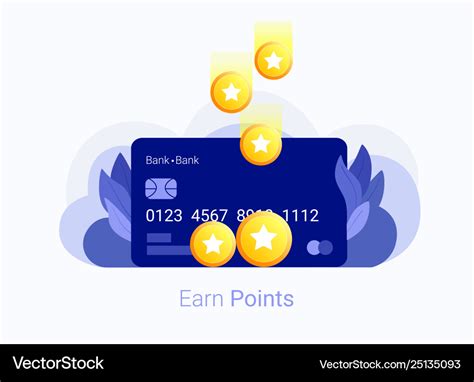 Earn points concept Royalty Free Vector Image - VectorStock