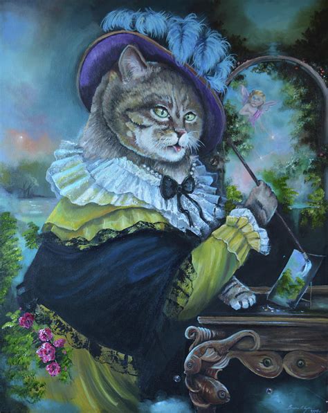 Fancy A Cat Painting Painting by Sue Clyne - Fine Art America