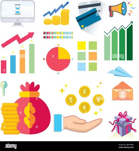 business icon set colorful Stock Vector Image & Art - Alamy