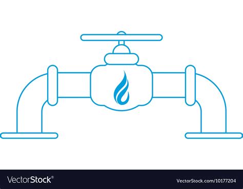 Natural gas pipeline icon Royalty Free Vector Image