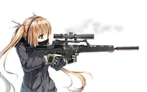 Sniper Anime Girl Wallpapers - Wallpaper Cave