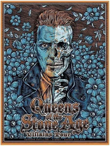 Queens of the Stone Age 2018 concert poster by Ben Brown | Poster Cabaret