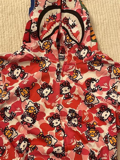 Bape x HelloKitty hoodie rare Brand new just been... - Depop