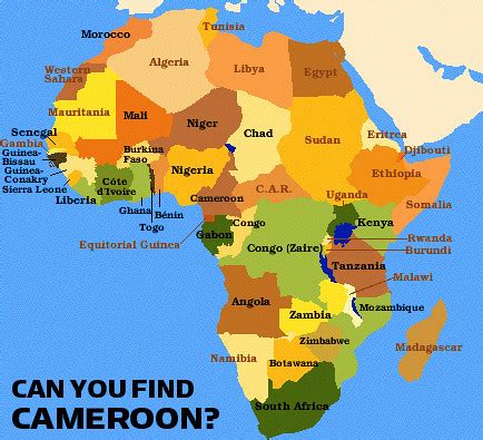 Can You Find Cameroon on the map of Africa? | Flickr - Photo Sharing!
