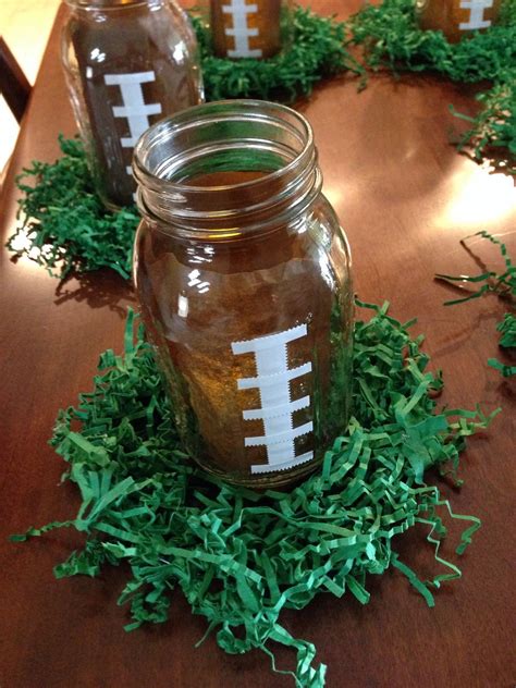 Football centerpiece | Football theme party, Sports party centerpieces, Football decorations