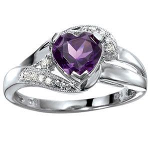 *want* | Purple diamond, Purple diamond ring, Gold circle ring