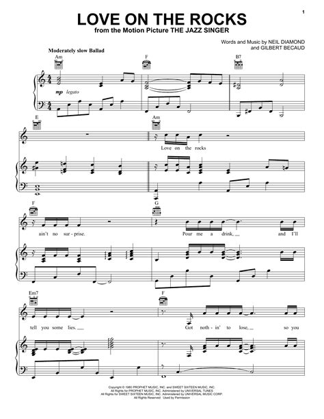 Love On The Rocks | Sheet Music Direct