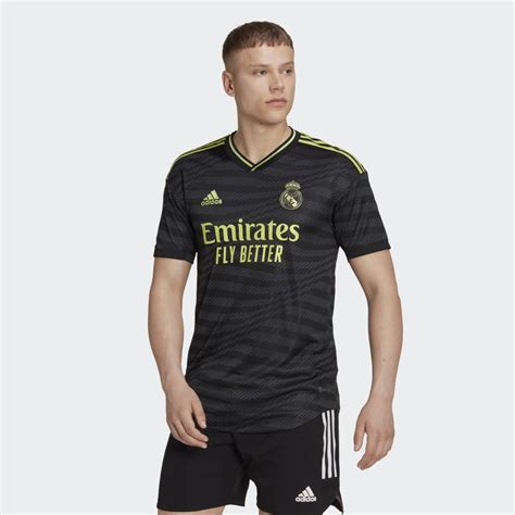 adidas Real Madrid 22/23 Third Authentic Jersey - Black | adidas IQ