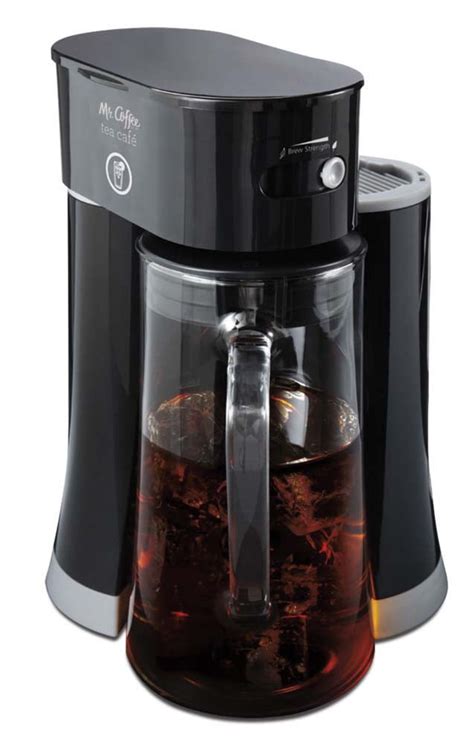Mr. Coffee Tea Cafe 2-in-1 Iced Tea Maker with Glass Pitcher, 2.5 Qt ...