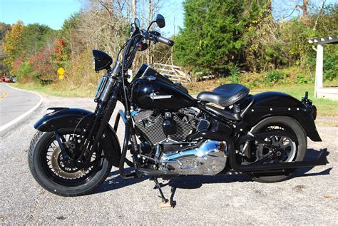 2006 HARLEY SOFTAIL HERITAGE SPRINGER CLASSIC - CUSTOM BLACK BOBBER OLD SCHOOL