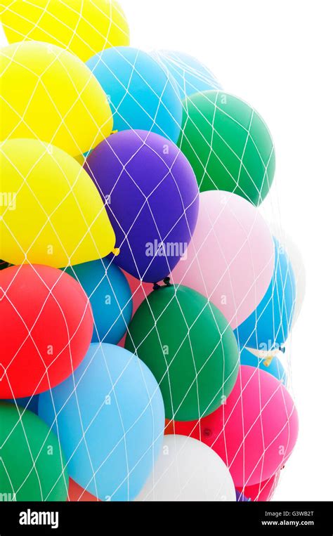 Bunch of Coloured Balloons Stock Photo - Alamy