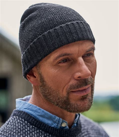 Charcoal | Mens Essential Lambswool Hat | WoolOvers US