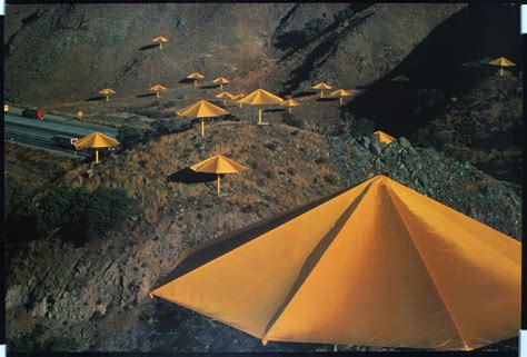 Item Detail - The Umbrellas, hand-signed by Christo. 1991