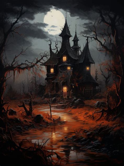 Haunted House Print | Victorian Gothic | Mystic Art