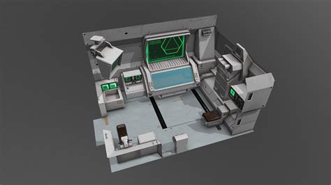 Sci fi med bay - 3D model by Positivity [cf0ac2b] - Sketchfab