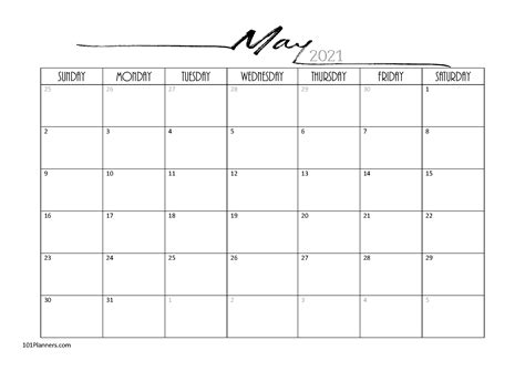 Free Blank Calendar Templates | Word, Excel, PDF for any month