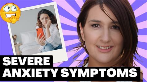 Severe Anxiety Symptoms - YouTube