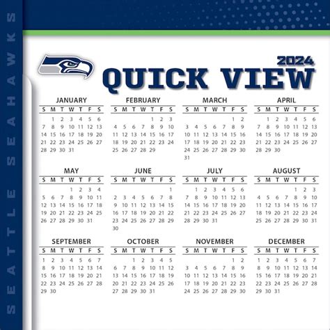 Seahawks Schedule 2024 Printable - Rycca Clemence