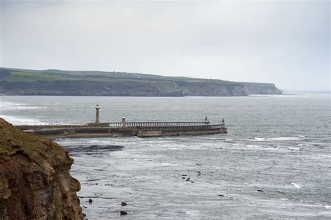 Whitby lighthouse and piers-7561 | Stockarch Free Stock Photo Archive