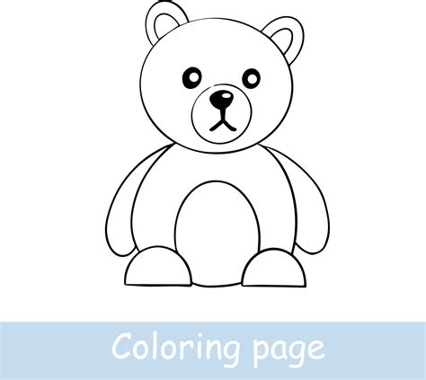 linda página para colorear de oso de dibujos animados. aprender a dibujar animales. arte de ...