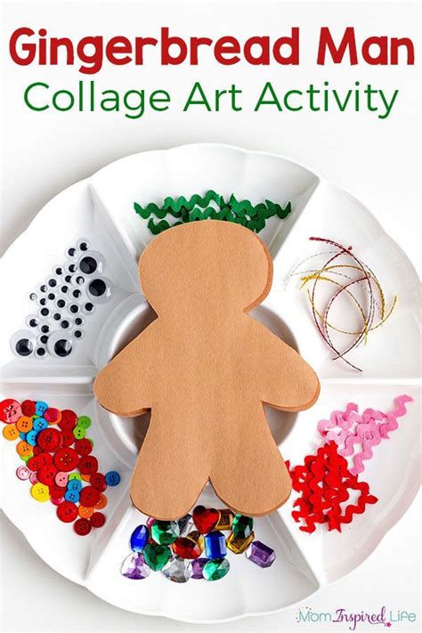 Decorate a Gingerbread Man Art Activity for Kids | Art activities for ...