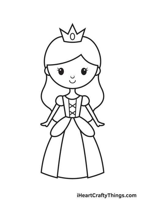 Princess Drawing — How To Draw A Princess Step By Step