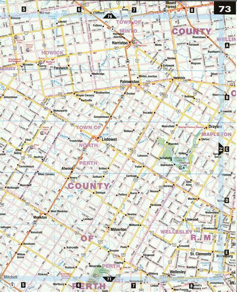 Road map Goderich city surrounding area (Ontario, Canada) free use ...