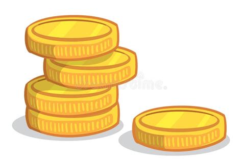 Coin Stack stock illustration. Illustration of rich, success - 7152434