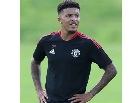 Jadon Sancho Joins Manchester United Training Ahead Of Match Against ...