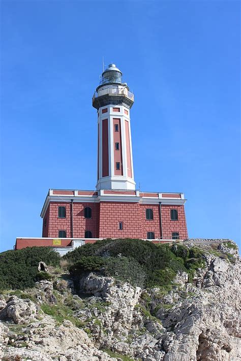 Italy - CAPRI - Punta Carena Lighthouse - World of Lighthouses