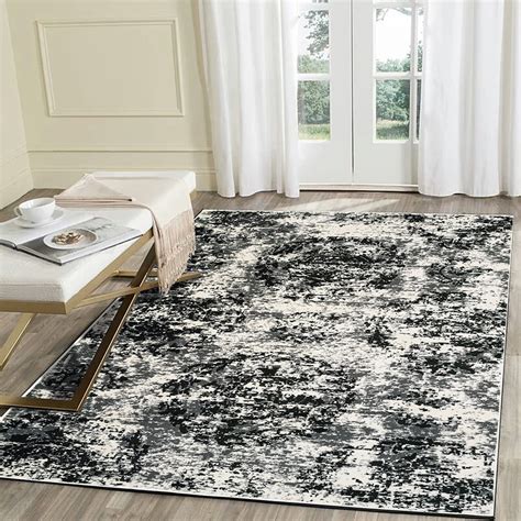 LR Home Infinity 5x7 Gray Black White Distressed Medallion Area Rug - Walmart.com - Walmart.com