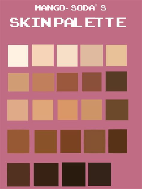 Pin by Jupiter on Art Reference | Skin color palette, Skin palette, Color palette challenge