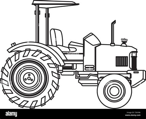 farm truck tractor black and white Stock Vector Image & Art - Alamy